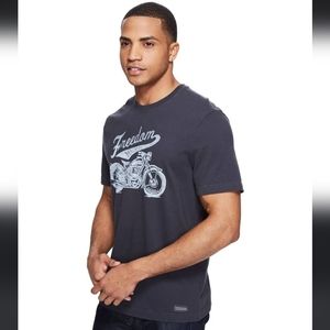 NEW Life Is Good Freedom Machine XXL Motorcycle Graphic Crusher Tee 100% cotton